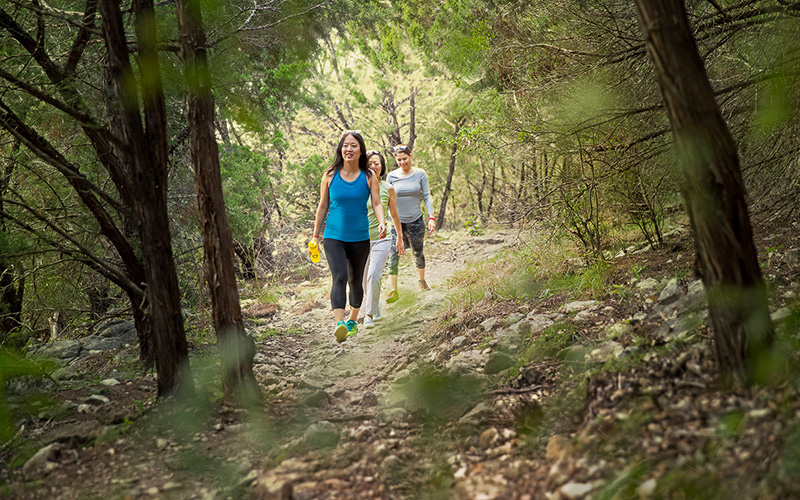 Two women on their hike
